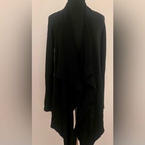 Lululemon Black Open Front Cardigan Sweater Sz 4